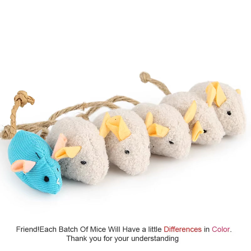 Catnip Plush Mouse Toy Set