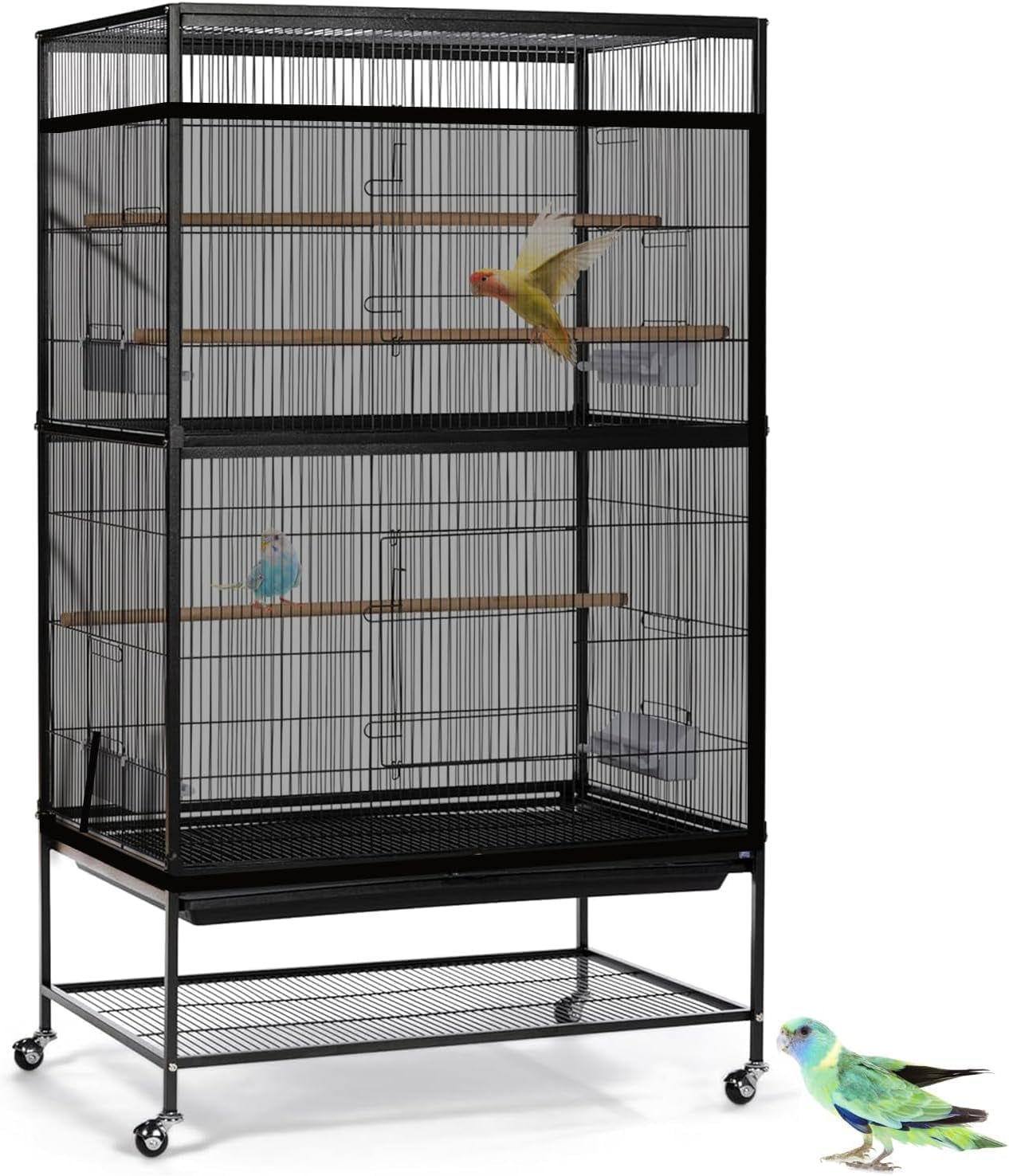 Adjustable Bird Cage Seed Guard Cover