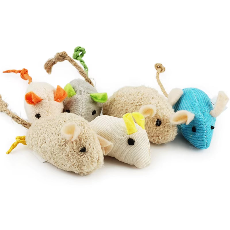 Catnip Plush Mouse Toy Set