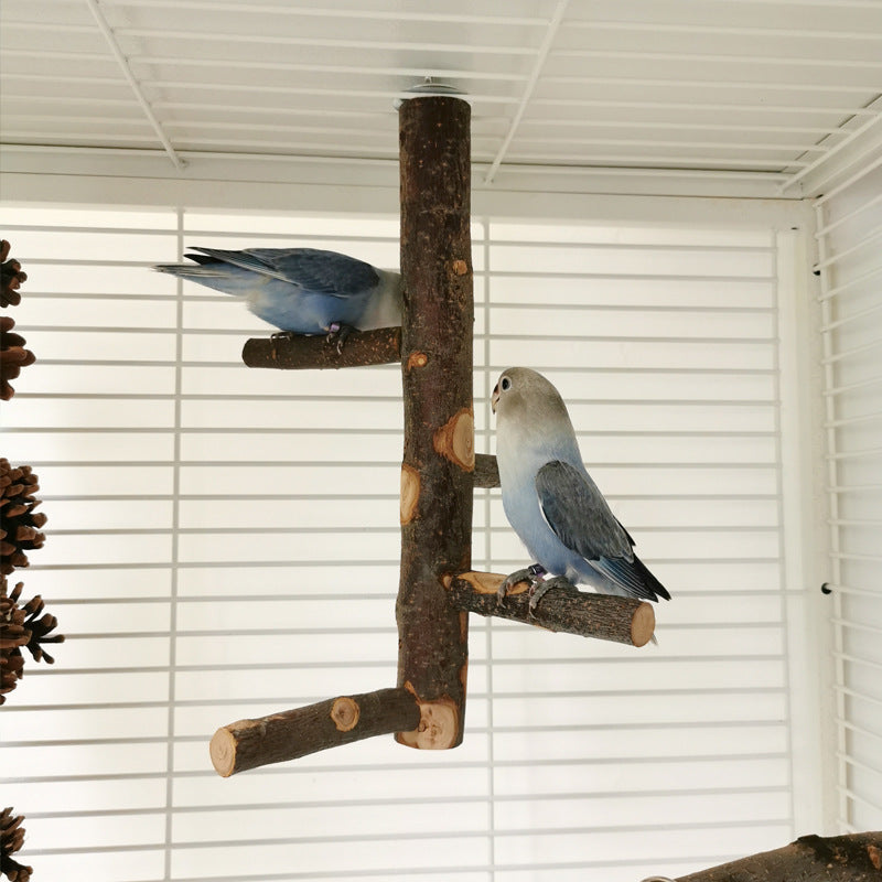 Wooden Parrot Stand Toy