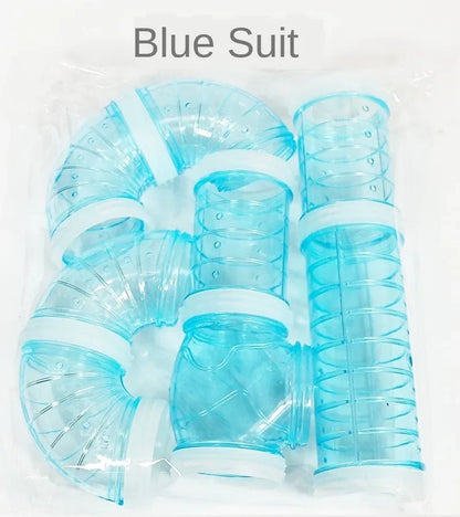 Transparent Hamster Tunnel Set