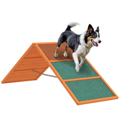 Adjustable Dog Agility A-Frame Ramp