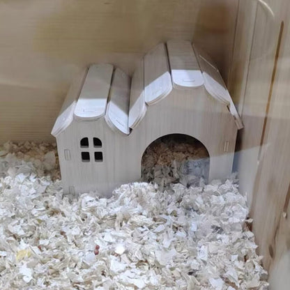 Natural Wooden Small Animal Hideout