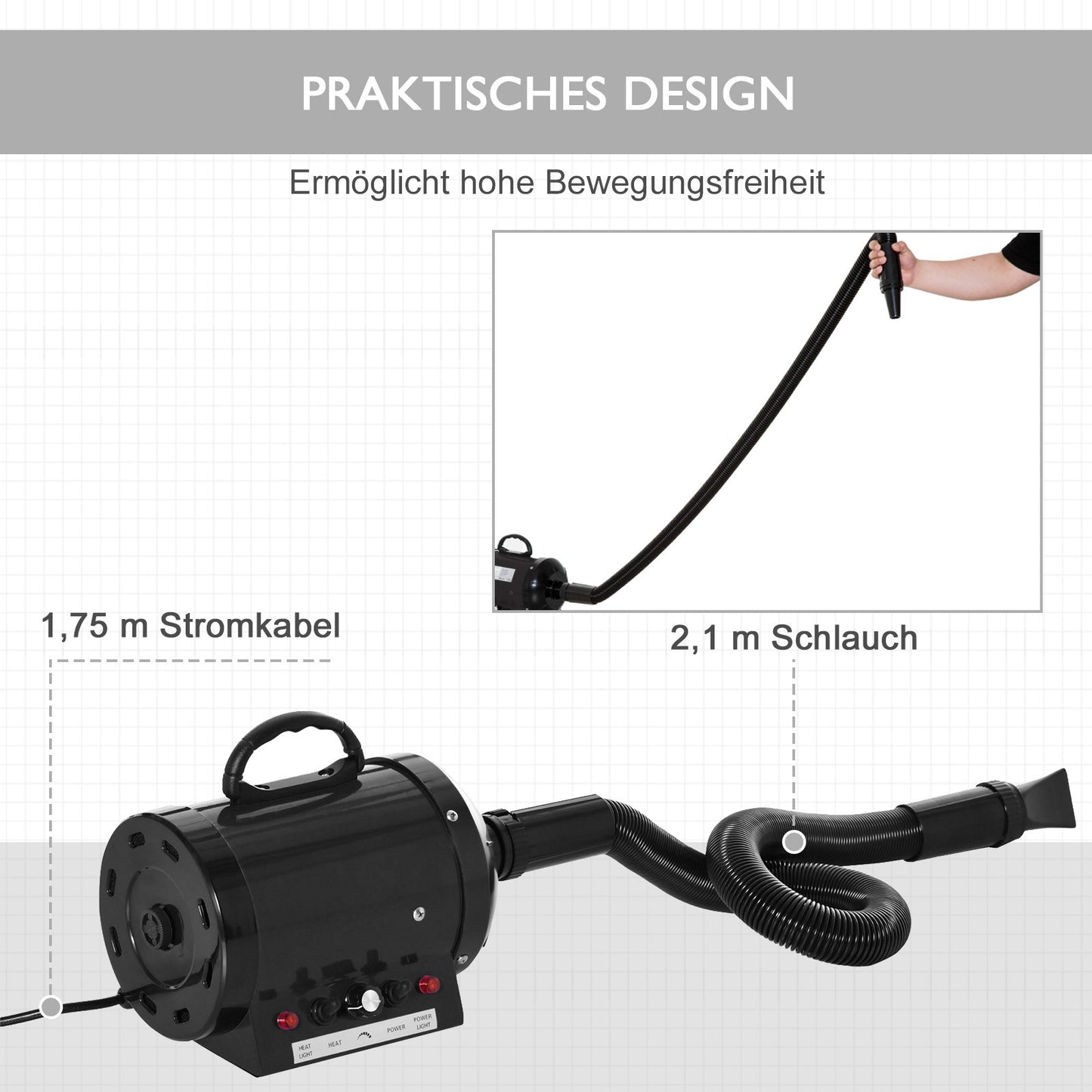 Professional 2800 W Pet Dryer