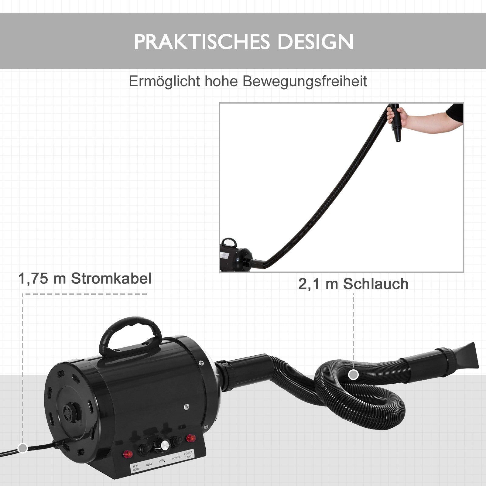 Professional 2800 W Pet Dryer