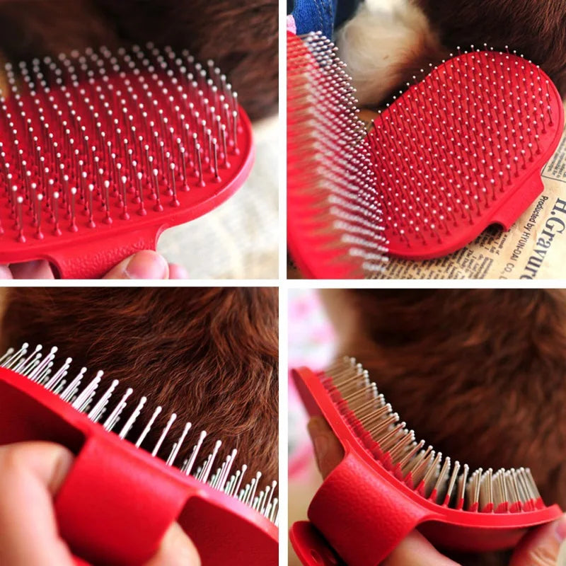 Rubber Pet Bath Brush for Dogs and Cats