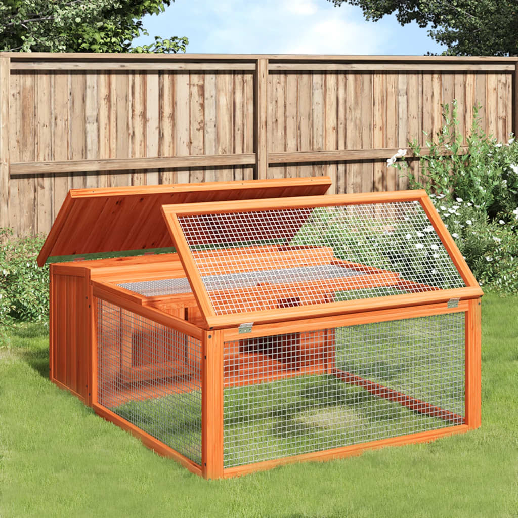 Solid Pine Rabbit Hutch