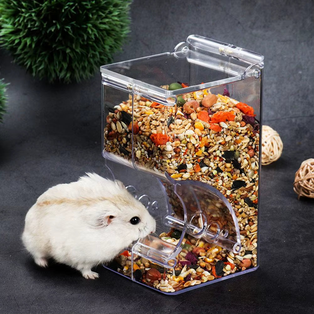 Clear Small Animal Food Feeder