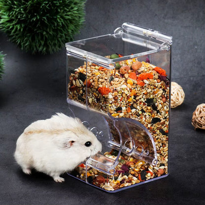 Clear Small Animal Food Feeder