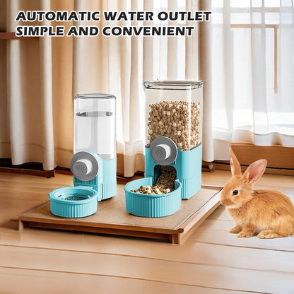 Hanging 2-in-1 Feeder and Water Dispenser
