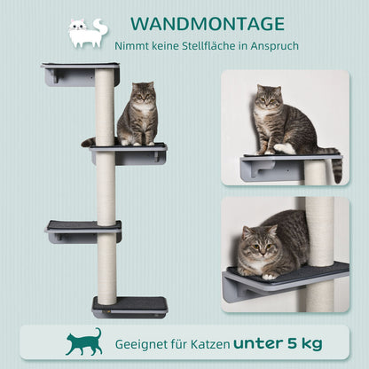 Wall-Mounted Cat Climbing Tree