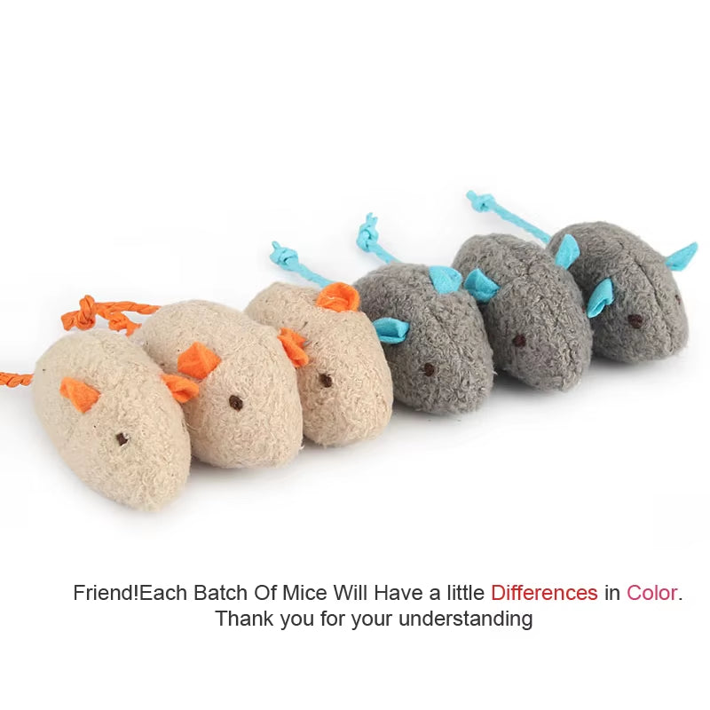 Catnip Plush Mouse Toy Set