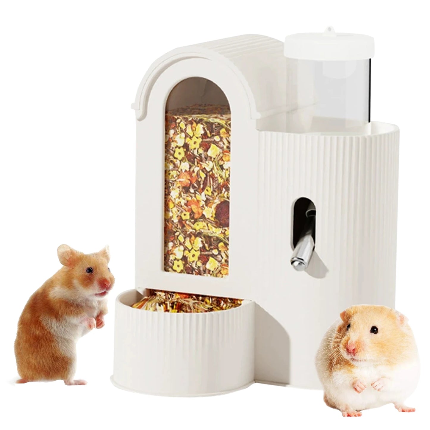 2-in-1 Small Animal Feeder and Water Dispenser