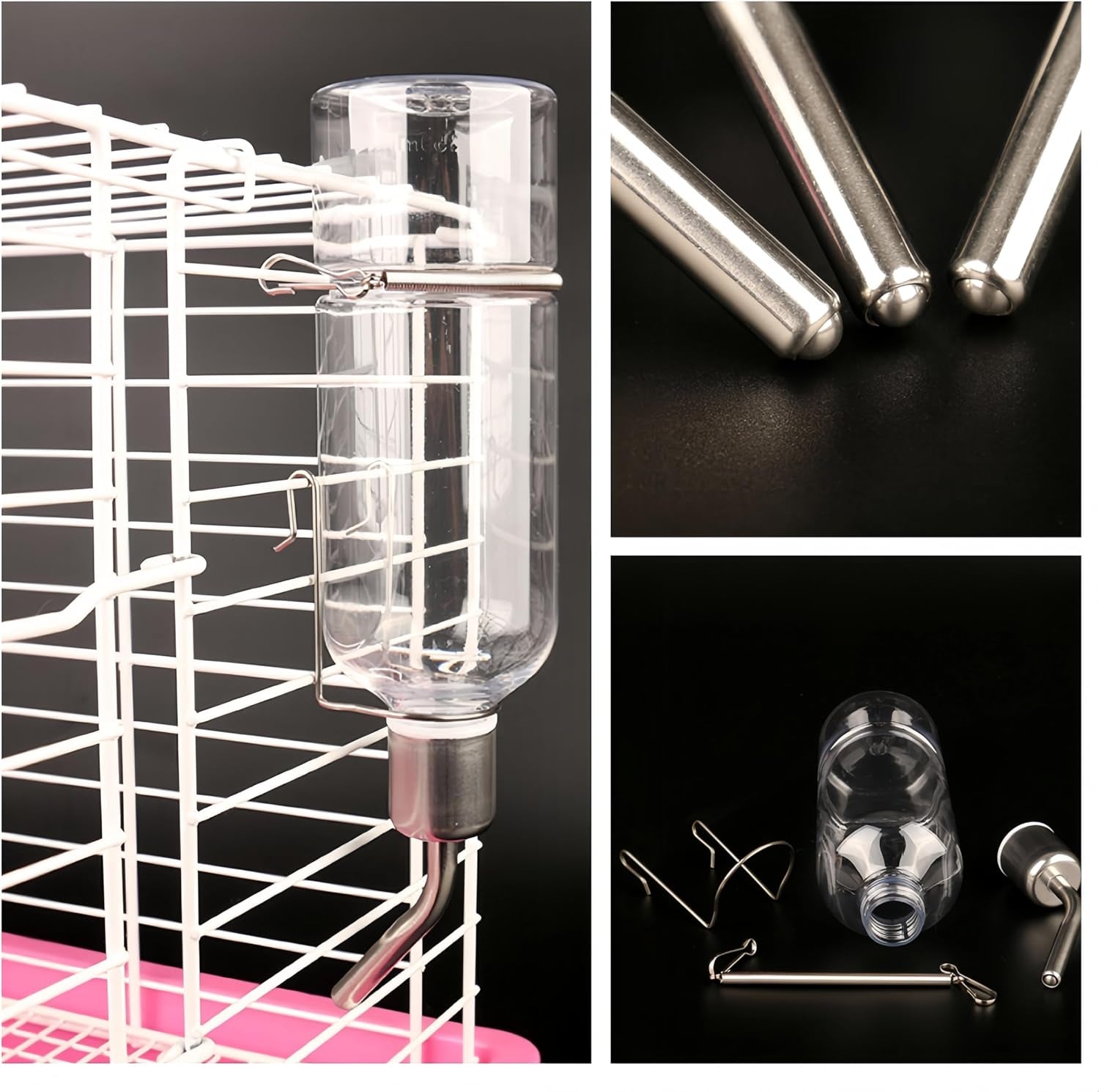 350 ml Water Bottle Set for Small Animals