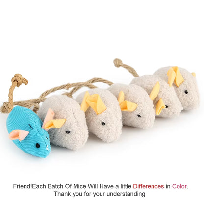 Catnip Plush Mouse Toy Set