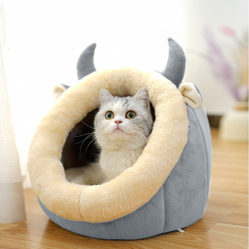 Enclosed Cat House Bed