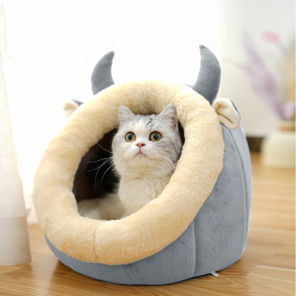 Enclosed Cat House Bed