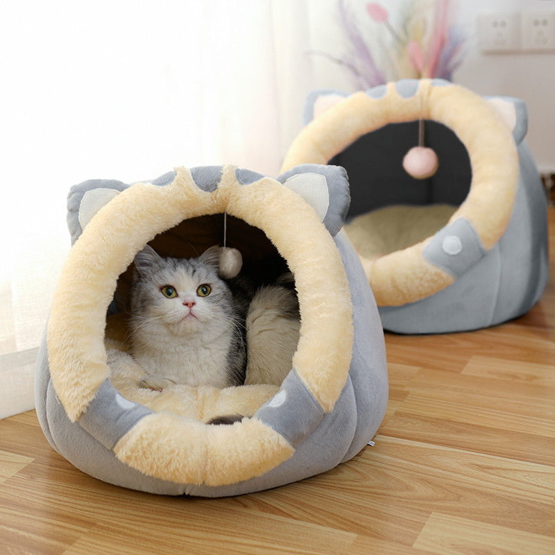 Enclosed Cat House Bed