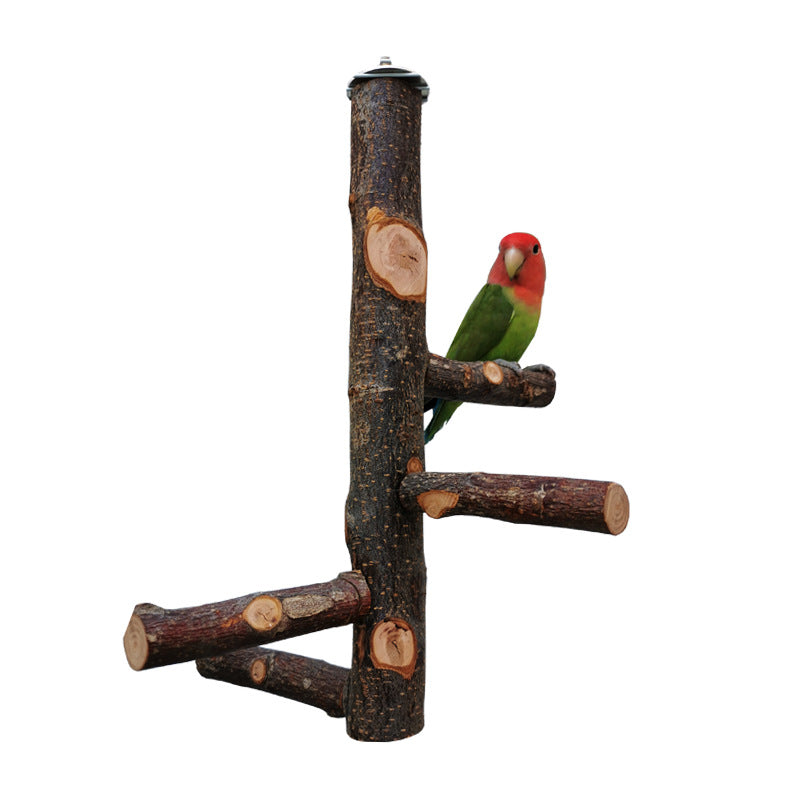 Wooden Parrot Stand Toy