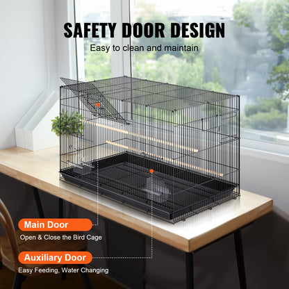 Spacious Bird Aviary Cage 76 x 46 x 45 cm