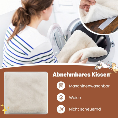 4-in-1 Katzenbeistelltisch mit Kratzbrett