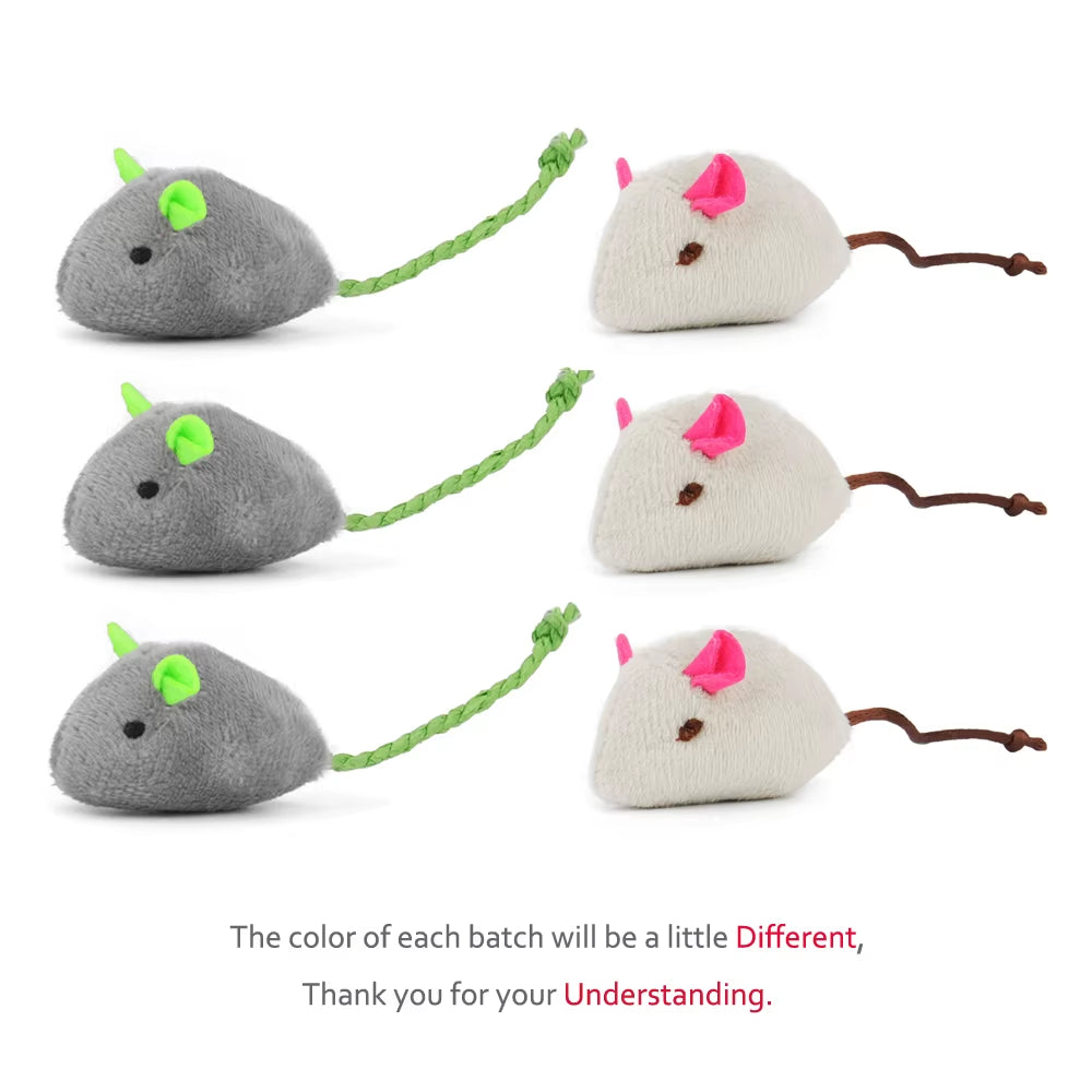 Catnip Plush Mouse Toy Set