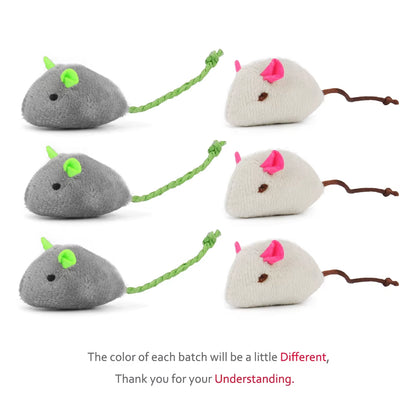 Catnip Plush Mouse Toy Set