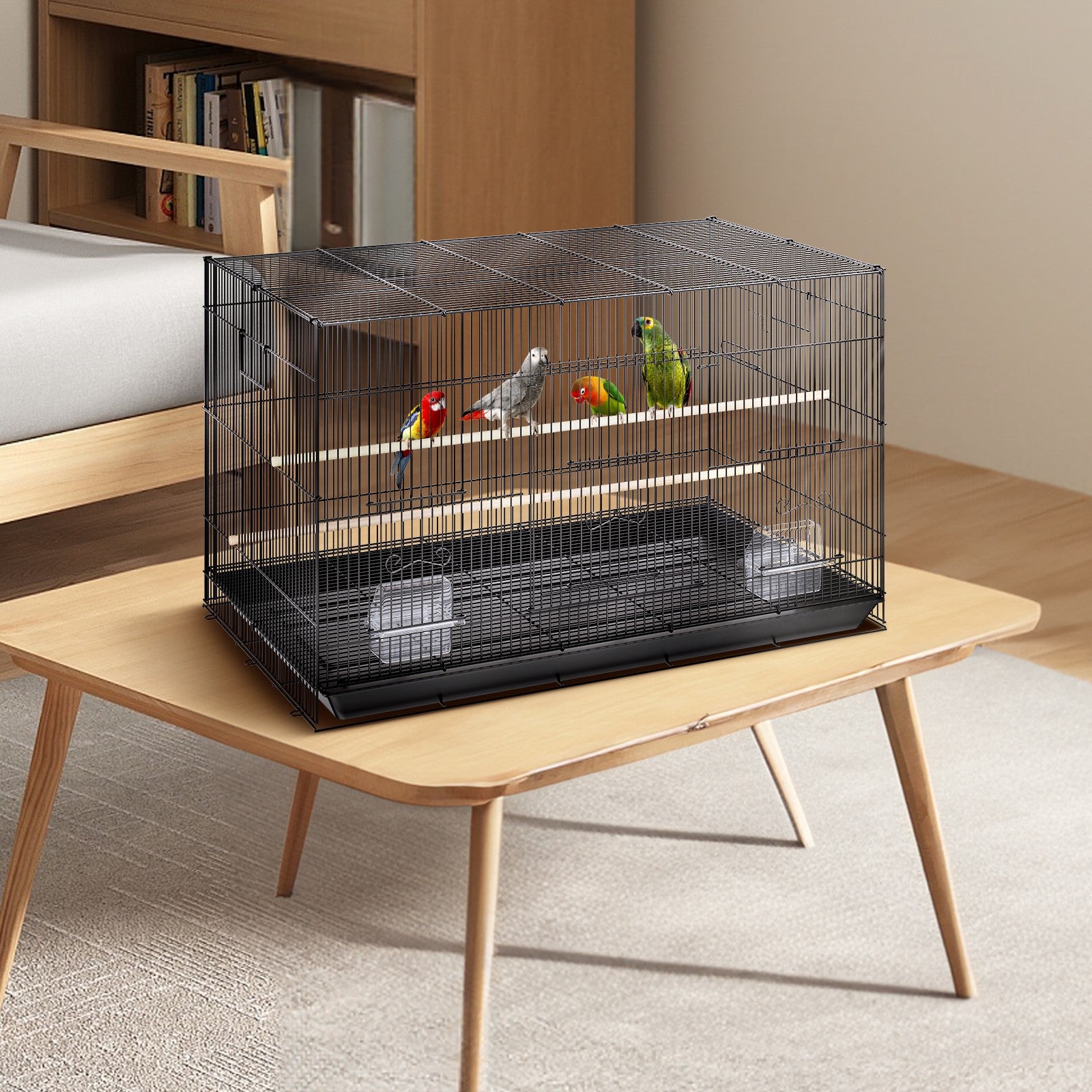 Spacious Bird Aviary Cage 76 x 46 x 45 cm