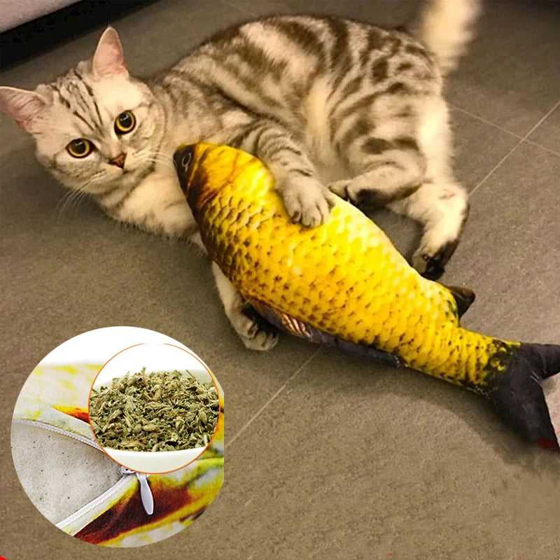 Soft Plush Catnip Fish Toy