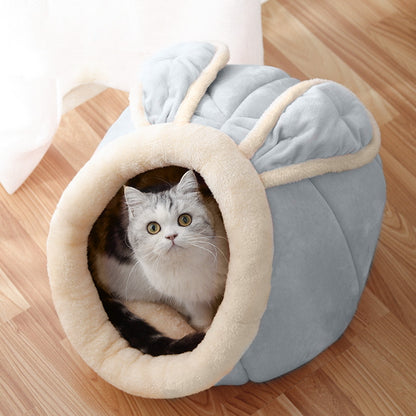 Enclosed Cat House Bed
