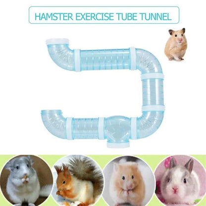 Transparent Hamster Tunnel Set