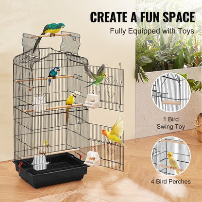 Black Bird Cage for Budgies