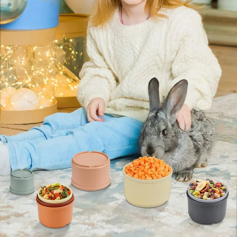 Stacking Cup Puzzle Toy for Rabbits