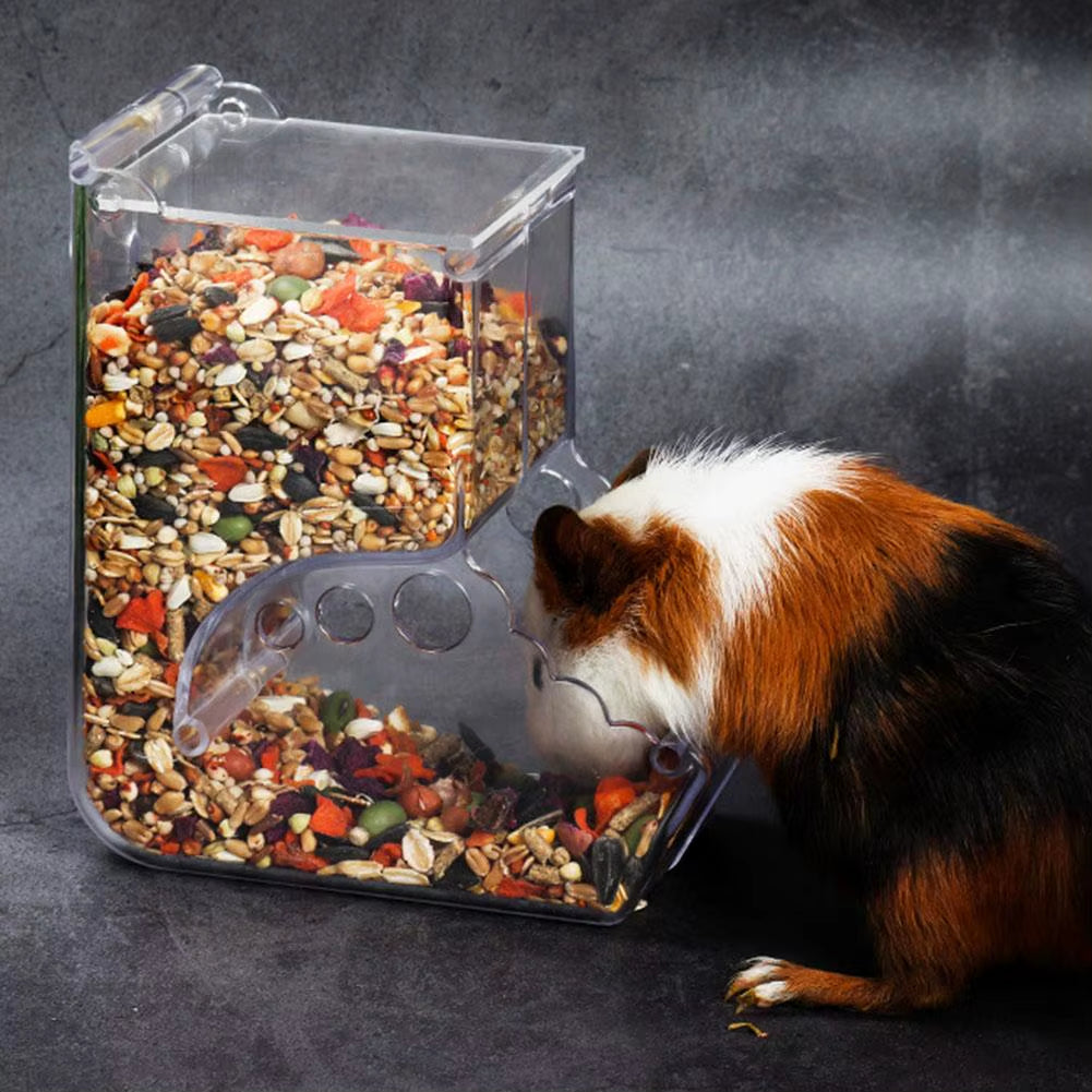 Clear Small Animal Food Feeder