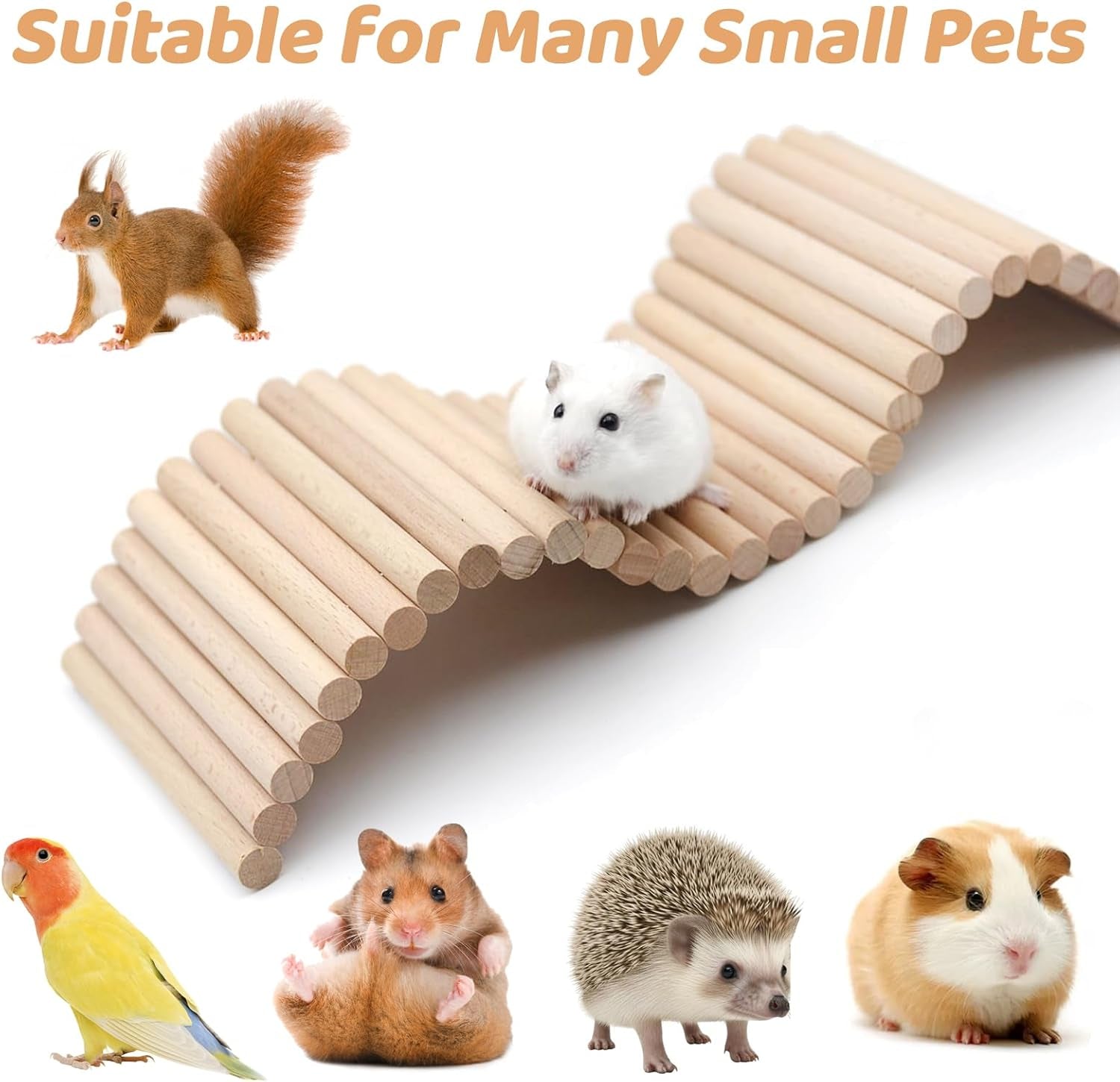 Flexible Wooden Small Animal Bridge