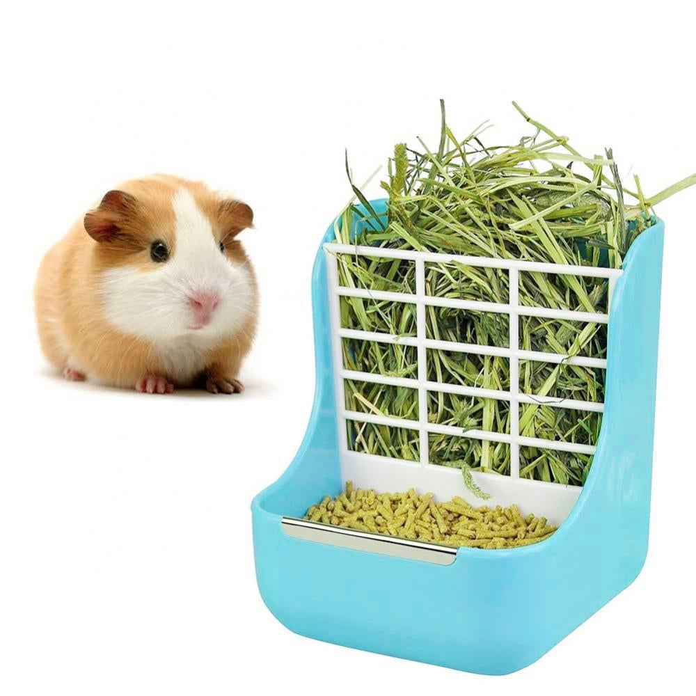 2-in-1 Rabbit Bowl and Hay Rack