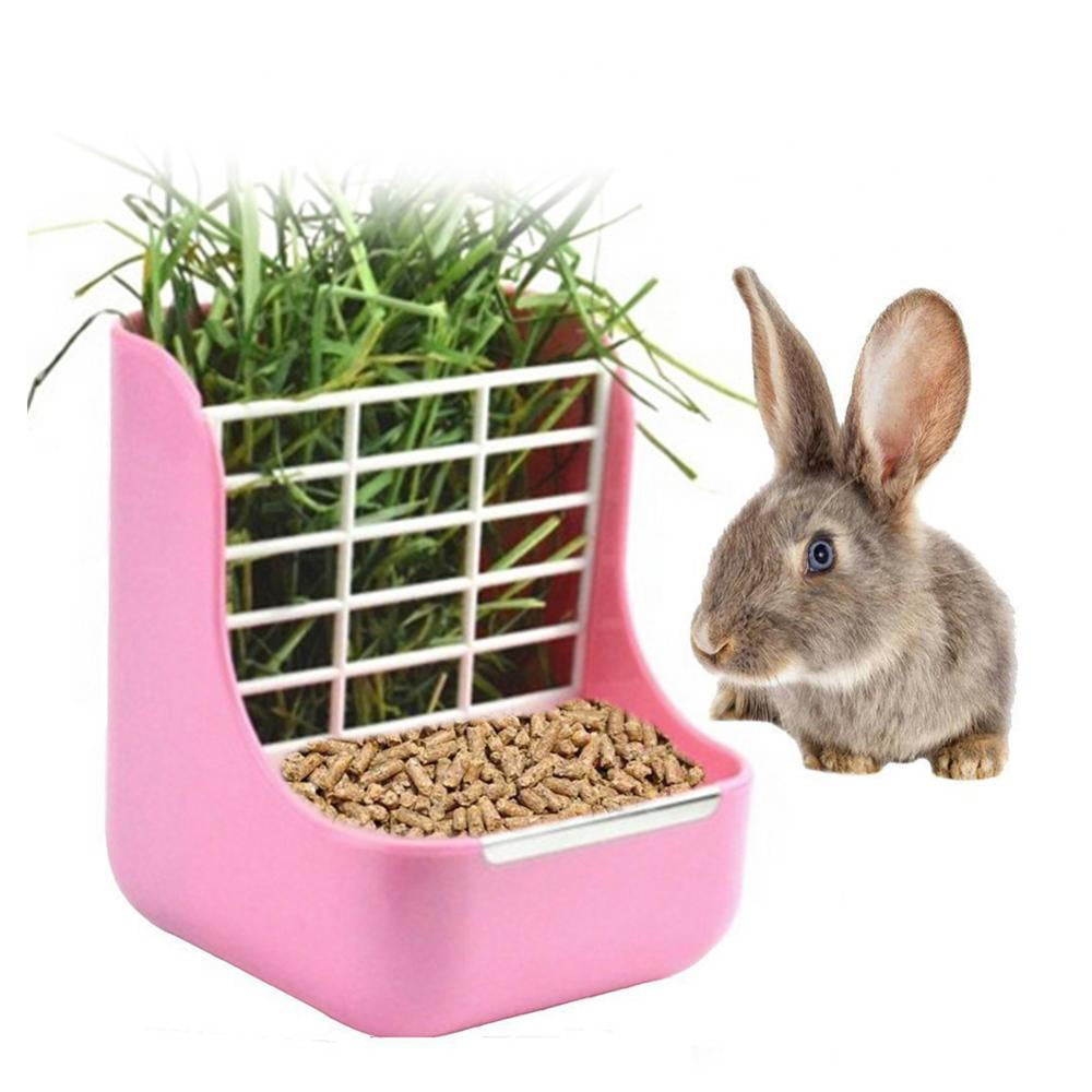 2-in-1 Rabbit Bowl and Hay Rack