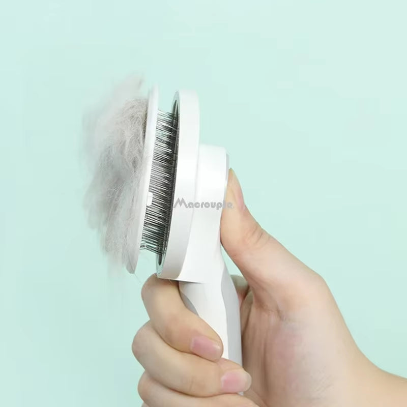 Self-Cleaning Undercoat Brush for Dogs and Cats