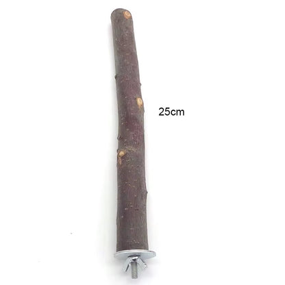 Natural Wooden Bird Perch and Chew Stick