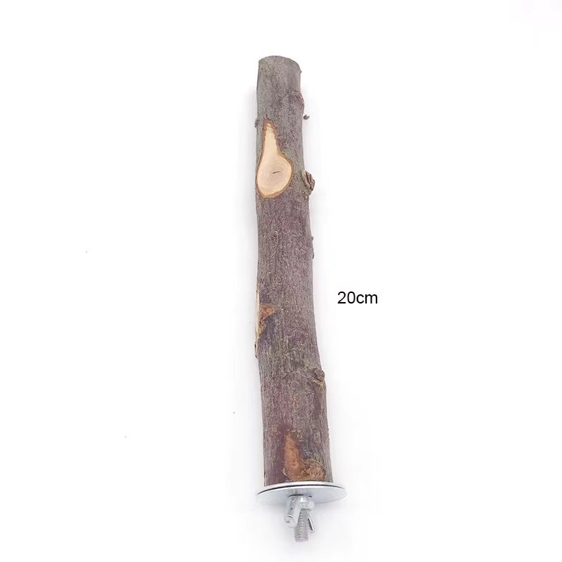 Natural Wooden Bird Perch and Chew Stick