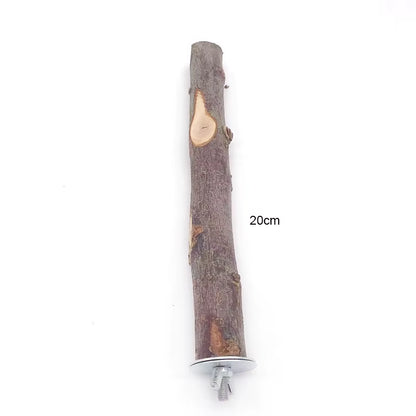 Natural Wooden Bird Perch and Chew Stick
