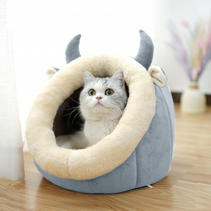 Enclosed Cat House Bed