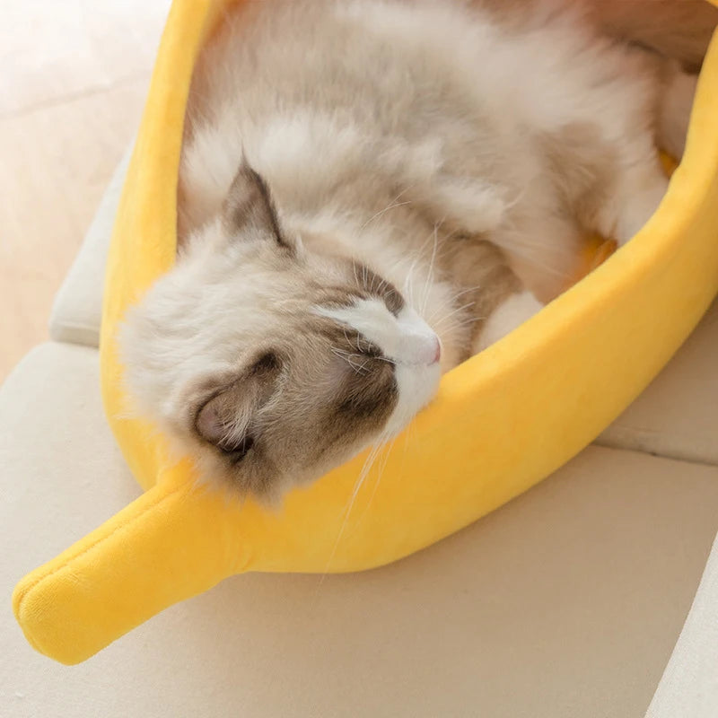 Banana Shaped Cat Bed
