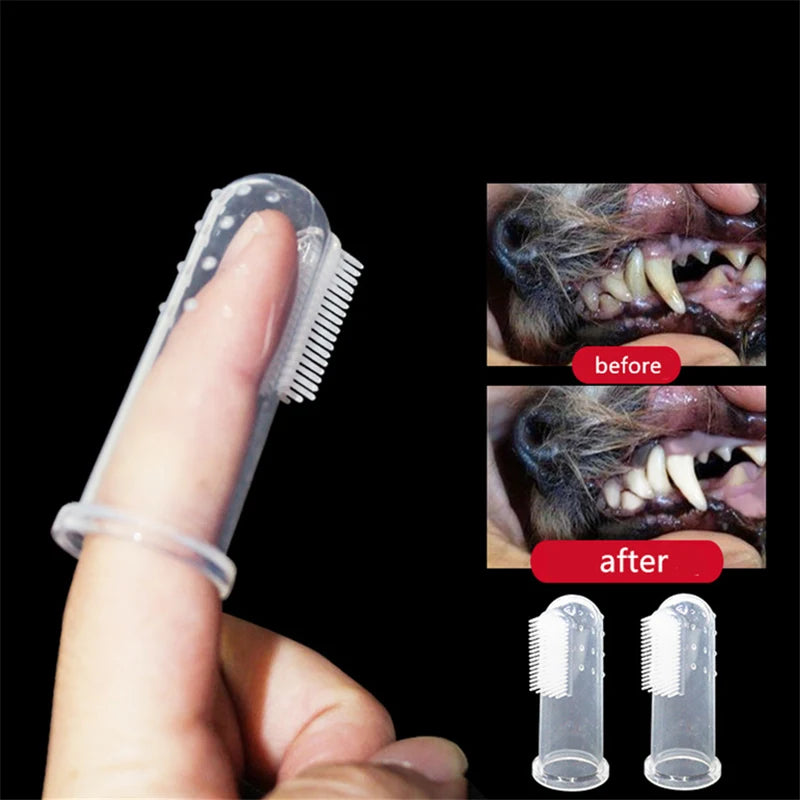 Soft Finger Toothbrush for Dogs and Cats