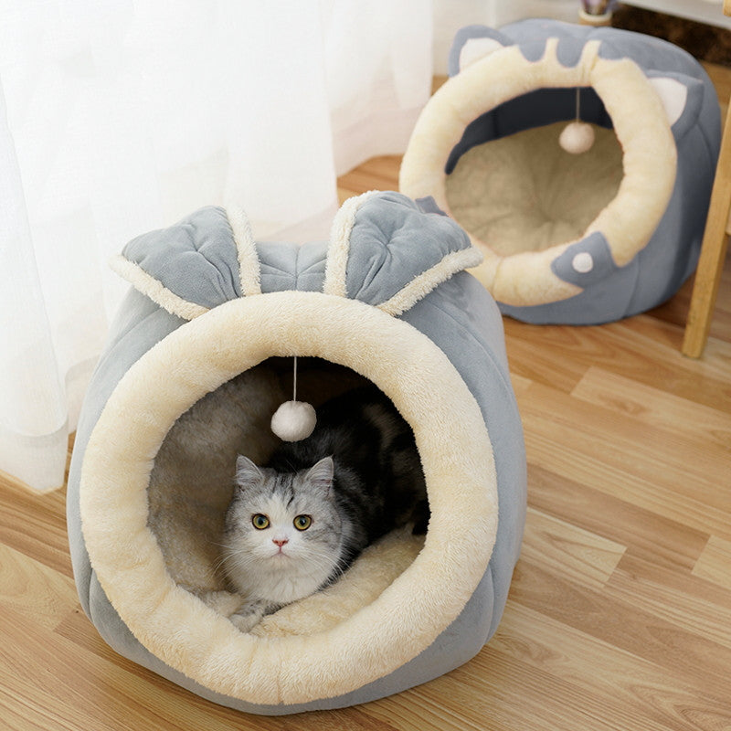 Enclosed Cat House Bed