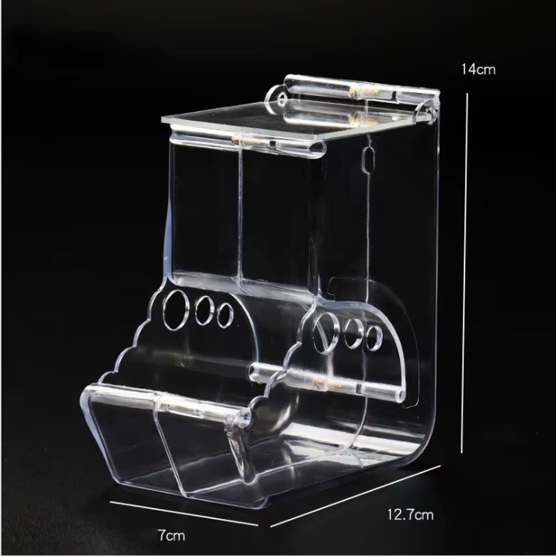 Clear Small Animal Food Feeder