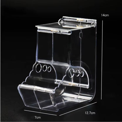 Clear Small Animal Food Feeder