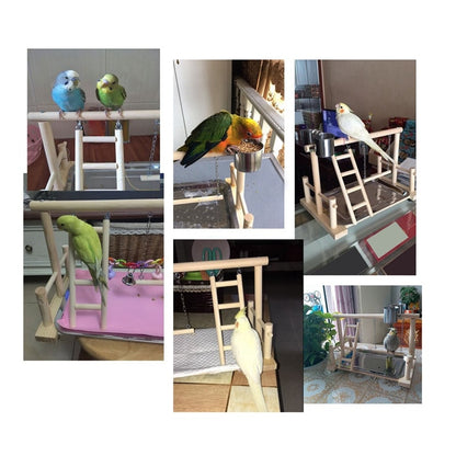 Wooden Parrot Floor Stand