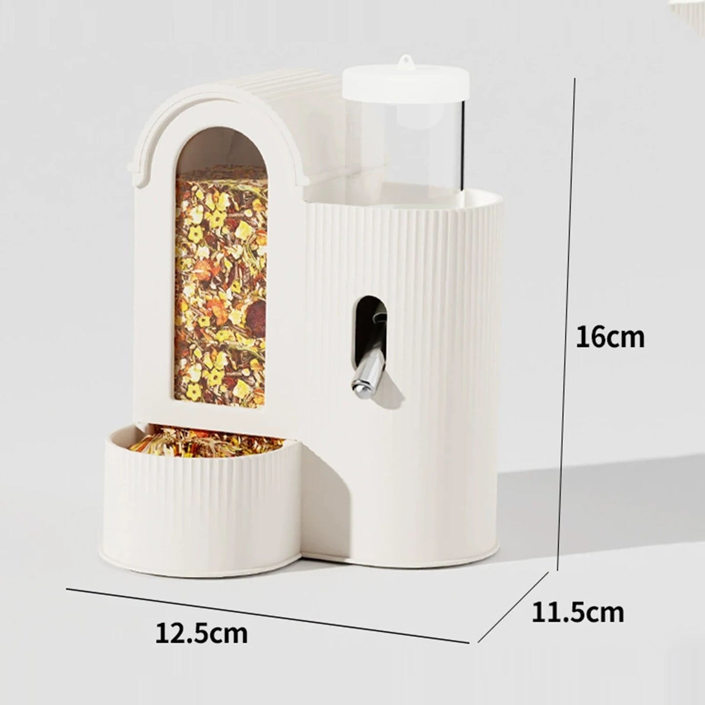 2-in-1 Small Animal Feeder and Water Dispenser