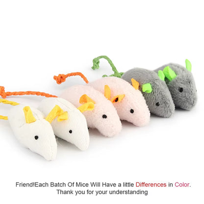 Catnip Plush Mouse Toy Set